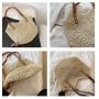 KBW194 Ins New Hollow Single Silk Fashion Single Shoulder Straw Package Paper Rope Leisure Women's Bag Holiday Beach Bag