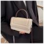 Women's 2022 New Leisure Trend Women's Bag Fashion High Texture Women's Handbag Pu Solid Color Embroidery Thread Shoulder Bag