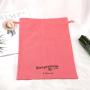 ODM Free Sample Custom Logo Printing Drawstring100% Linen Shopping Dust Bag For Promotion Handbag Luxury Cotton Linen Dust Pouch