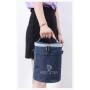 HR628 New Handheld One Shoulder Bento Bag Freshness Preservation Insulation Lunch Box Bag Oxford Round Barrel Insulation Bag