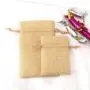 Eco-friendly Natural Jute Burlap Hessian Drawstring Pouch Hig Quality Candy Wedding Favor Gift Linen Jute Bag