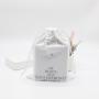 Customized Cotton Burlap Fabric Gift Shopping Bag White Washing Linen Skincare Drawstring Bag Cosmetic Makeup Pouch
