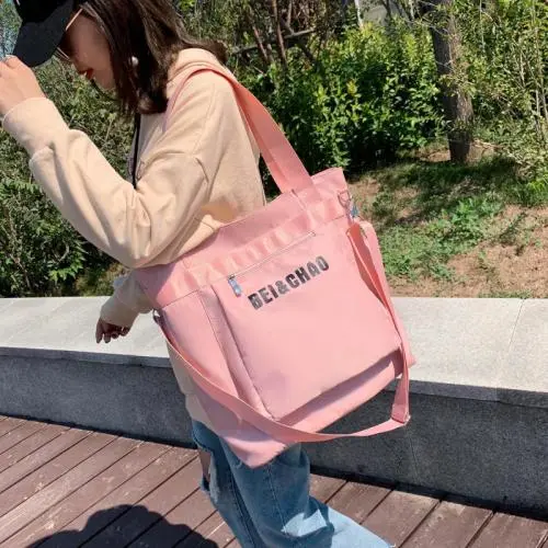 New Oxford Fabric Large Capacity Waterproof Women Sports Fitness Shoulder Handbags Portable Travel Trolley Tote Bag