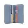 Factory wholesale genuine pebble leather women long wallet purse rfid blocking slim card holder travel organizers