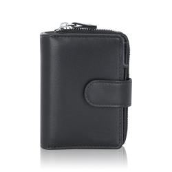 High Capacity Zip Around Wallet Card holder Minimalist Wallet With RFID