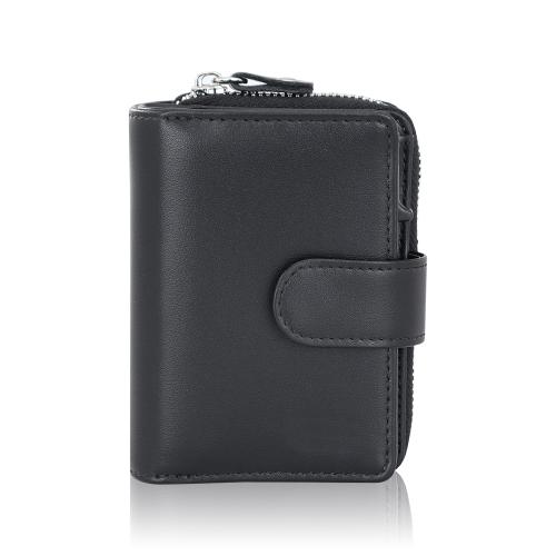 High Capacity Zip Around Wallet Card holder Minimalist Wallet With RFID