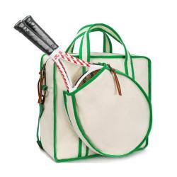 ZWY174 Daily Fitness Tennis Badminton Shoulder Bag Canvas Portable Lightweight Racket Storage Bag Men Women Sports Crossbody Bag