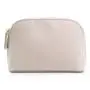 2024 New makeup bag high-end texture leather shell clutch bag travel portable finishing and storage makeup bag