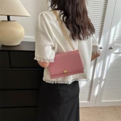 2023 Chain Para Mujeres Bolso Bolsas Designer Women'S Shoulder Bags Small Square Simple Pu Leather Crossbody Bags For Women