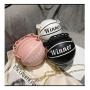 Leather Pink Basketball Bag Women Shoulder Bags Crossbody Chain Basketball Bag Purse Handbag with Chain Girls Lady Handbag Pu