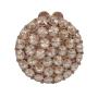 Luxury Round Shaped Diamond Crystal Bags Handmade Glass Rhinestone Party Bag Round Clutch Evening Bags