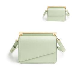2023 Luxury Golden Metal Womens Shoulder Bags Ladies Crsoobody Bags Unique Printed Lining Custom Logo Ladies Shoulder Bags