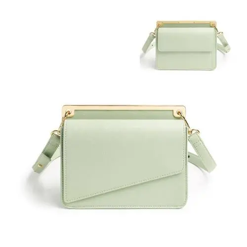 2023 Luxury Golden Metal Womens Shoulder Bags Ladies Crsoobody Bags Unique Printed Lining Custom Logo Ladies Shoulder Bags