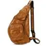 Retro Crazy Horse Skin Men's Oblique Cross Leisure Outdoor Travel Bag