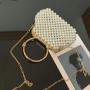 Popular bridal wedding handbags for women luxury handwoven embroidered evening dress bag evening bags pearl handbag