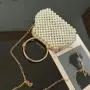 Popular bridal wedding handbags for women luxury handwoven embroidered evening dress bag evening bags pearl handbag