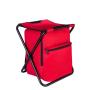 Custom Portable Durable Outdoor Camping Picnic Fishing Foldable Cooler Bag With Seat Chair