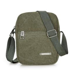 Retro men's canvas single shoulder crossbody bag, simple and trendy men's canvas bag