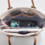 New Embossed Design Tote Handheld Large Capacity Three Piece Set
