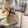 Cute Bag for Women 2024 Summer New Internet Celebrity Handbag Women's Beach Vacation Weaving Straw Woven Bag