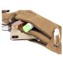 HR023 Newest Fashion Travel Waist Bag Buckle Woven Canvas Zipper Crossbody Bag Outdoor Climbing Waterproof Headset Storage Bag