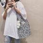 Korean Style Canvas Large Capacity Handbags For Girls Printing Shoulder Bags Students Vintage Fashion Ladies Bags
