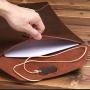 Factory Direct Leather Notebook Sleeve Ultra Slim Leather Sleeve Laptop Case Pouch