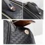 Luxury Custom Women and Men Weaved Leather Dopp Kit Make Up Bag