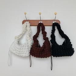 New Creative Design Handbags Large Capacity Soft Clouds Women's Shoulder Bags Polyester Fold Fashion Underarm Ladies Hand Bag