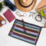 Gelory Zipper Mesh Pouch Document Bag Zipper File bags Storage Pouch Pencil Cases