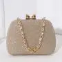 New fashion rhinestone handle handbag lady metal crossbody bag women beautiful evening bags glitter fabric clutch bag