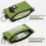 ZR553 RFID Card Bag Polyester Solid Color Business Card Box Wallet ID Card Gift Holder Box Transparent Hanging Rope Coin Purse