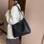 2024 Spring New Soft Leather One Shoulder Large Capacity 2-Piece Handbag for Women