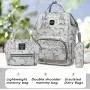 KBW411 2023 New Large-Capacity Mother Backpack Portable Travel Mommy Bag Bottle Diaper Three Sets of Mother and Child Package