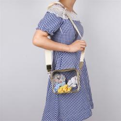Keymay Hot Sale RTS Stock High Quality Thick PVC Clear Game Day Purse Shoulder Bags Ladies Concert Stadium Approved Bag