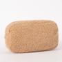 RTS Hot Sale Brown Pink Nude Fuzzy Makeup Bag Portable Women Small Size Teddy Velvet Plush Teddy Cosmetic Bag