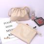 Hot Sale Emboss Pu Leather Drawstring Cosmetic Packaging Bag Waterproof PU Leather Makeup Pouch Bag