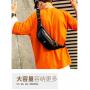 2024 New Waist Men's Outdoor Sports Running Men's Shoulder Bag  Soft Leather Belt Bag Men's Messenger Bag Wholesale