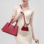 2024 Custom Vegan Leather Hand Bags Set For Women Ladies Fashion Handbags Purses