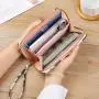Women's Bag Wholesale 2024 Summer Korean Clash Colour Cow Pattern Multi Compartment Wallet Long Horizontal Clutch Bag