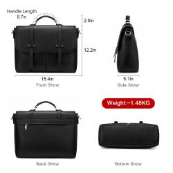 LOVEVOOK Multi-Pocket fashion Tote business handbag with Compartment, messenger bags shoulder 15.6in Briefcase Women laptop bags