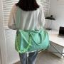 Custom Logo Lightweight Crocodile Pattern PU Short-distance Travel Duffle Girls Weekend Overnight Sport bag