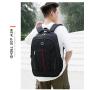 Factory Custom LOGO Large Capacity Men's Black Oxford Laptop Backpack Casual and Waterproof with USB for Business Travel Bag