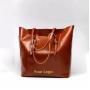 Custom Handmade Fashion Classic Real Split Cow Leather Gentle Women Lady Never Full Travel Shoulder Tote Bag Handbag With Zipper