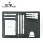 Cheap Selling Men's Leather Slim Wallets RFID Blocking Card Bag Vintage Brown Credit Card Set Holder Money Clip