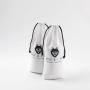 Customized Logo Natural Cotton Drawstring Linen Hair Packaging Cosmetic Bag White Soft Cotton Linen Gift Pouch