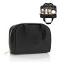 Gelory Waterproof Black Designer Purse Makeup Bag Wholesale Outdoor Travel Small Toiletry Cosmetic Bag for women