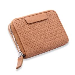 Custom Women Wallet Zipper Leather Card Holder Convenient Small Change Card Wallet