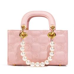 Casual Trendy Pearl Chain  Elegant And Classic Comfortable Handheld bag Fashion Elements Handmade Celebrity-inspired Everyday Us