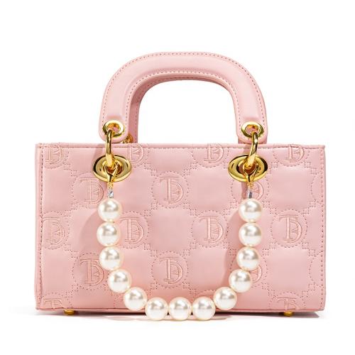 Casual Trendy Pearl Chain  Elegant And Classic Comfortable Handheld bag Fashion Elements Handmade Celebrity-inspired Everyday Us